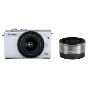 キヤノン
ミラーレス一眼カメラ「EOS M200」ダブルレンズキット（ホワイト）
EOSM200WH-WLK